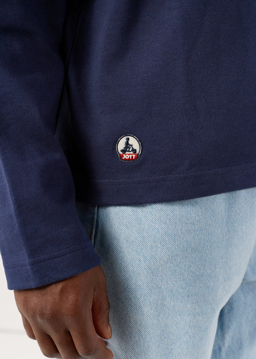 Maglietta Emilio Navy con scollo rotondo - JOTT - 5