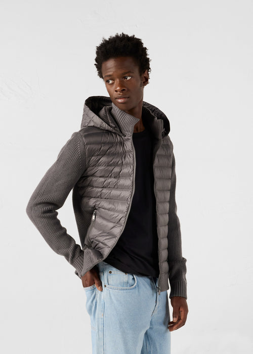 piumino bi-materiale Jumping Antracite - JOTT - 3