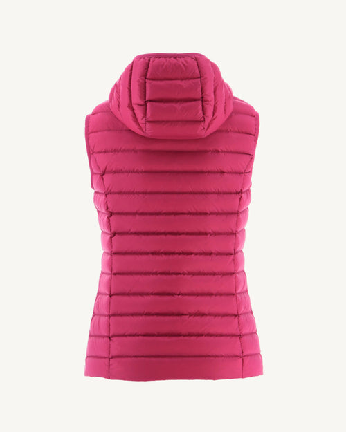 piumino leggero senza maniche con cappuccio Cherry Pink Mali - JOTT - 3