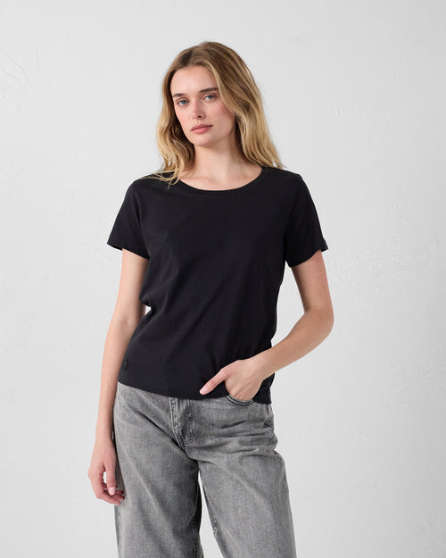 Maglietta girocollo Nero Lucia - JOTT - 3