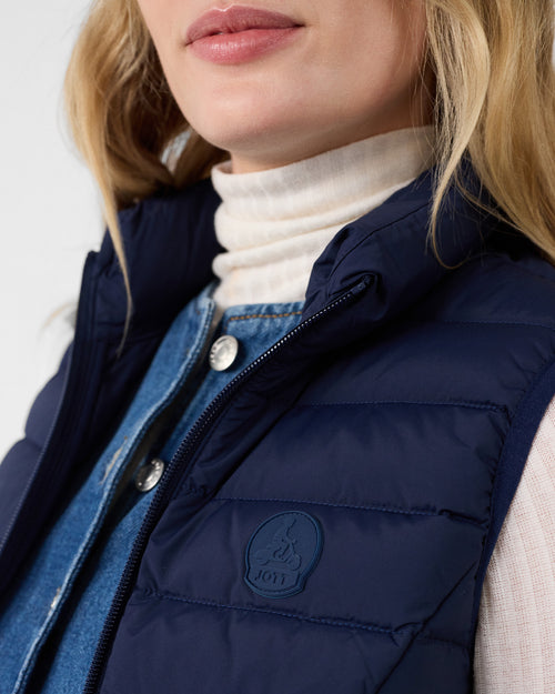 piumino senza maniche elasticizzato Grenada Navy - JOTT - 5