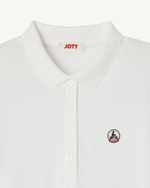 Polo Palma bianca in cotone biologico - JOTT - 3