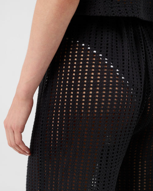 Pantaloni in maglia di cotone nero Virginia - JOTT - 4