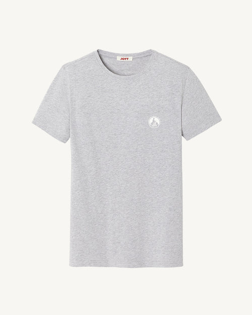 T-shirt grigia Pietro in cotone organico - JOTT - 2