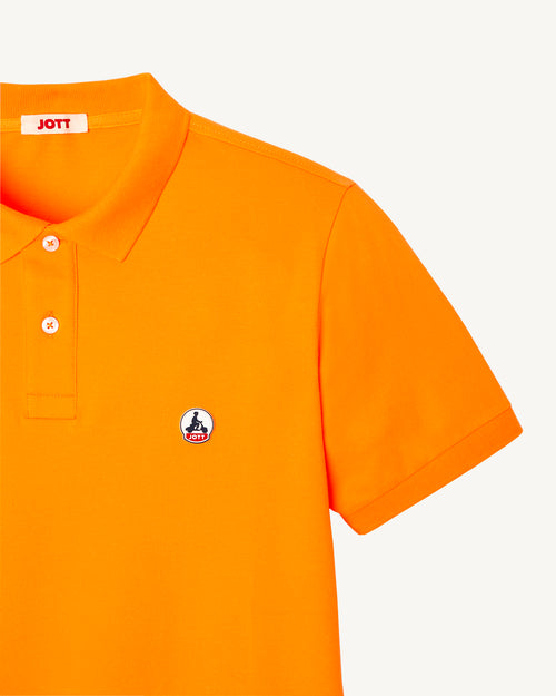Polo uomo in cotone biologico Apricot Marbella - JOTT - 3