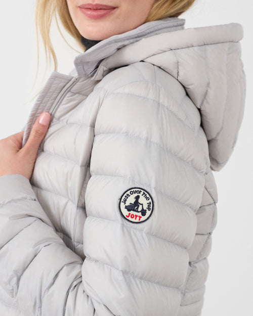 Lange Hooded Donsjas Ice Grey Vero 2.0 - JOTT - 5