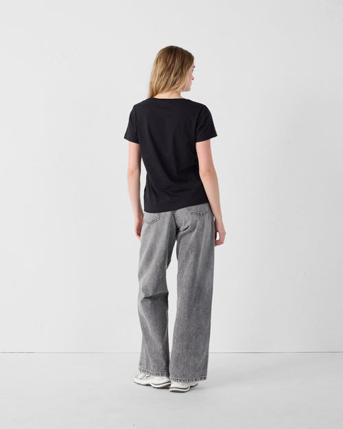 Ronde hals T-shirt Zwart Lucia - JOTT - 4