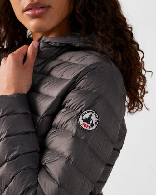 Lichtgewicht Hooded Donsjas Antraciet Cloe - JOTT - 5