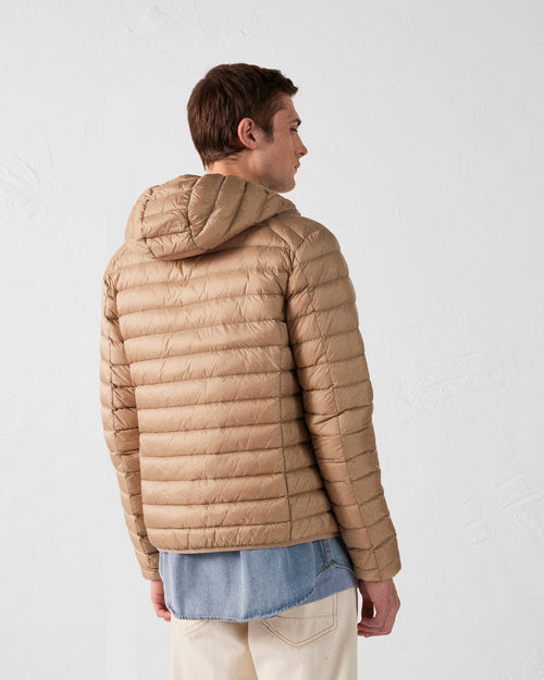 Nico Beige Lichtgewicht Hooded Donsjas - JOTT - 4