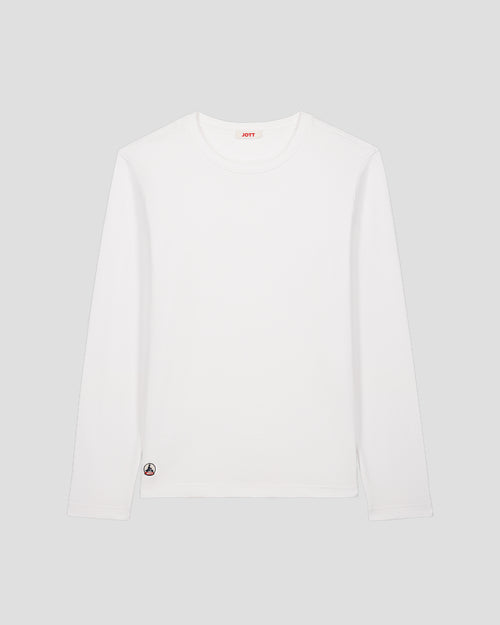 Emilio Wit Ronde Hals T-shirt - JOTT - 2