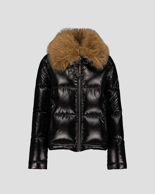 Donsjas Grand Froid imitatiebont Zwart Nevada glanzend - JOTT - 2