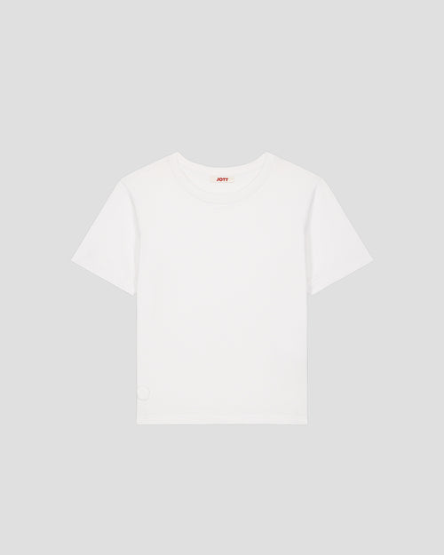 Kinder-T-shirt met ronde hals Wit Pio - JOTT - 2