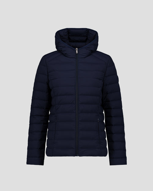 Salma Marine Lichtgewicht Stretch Hooded Donsjas - JOTT - 2