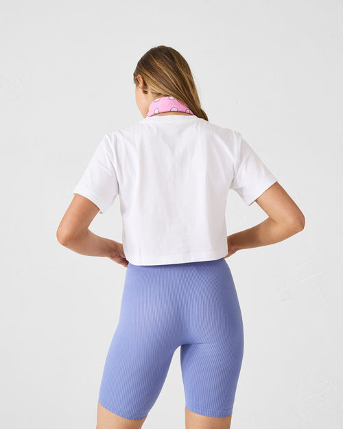 Mazu Wit katoenen T-shirt met ronde hals - JOTT - 5