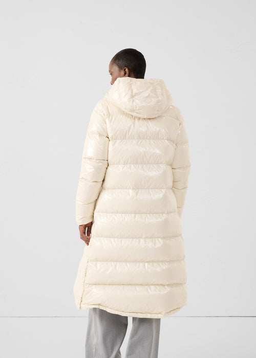 Lang Gelakt Hooded Donsjas Grand Froid Naturel Karachi - JOTT - 4