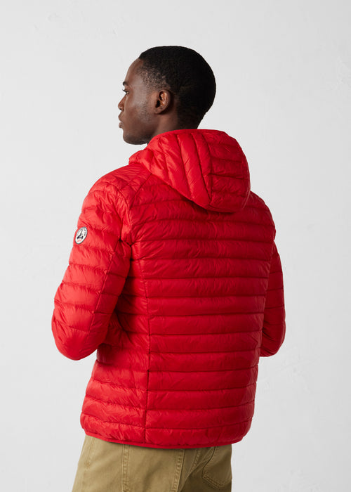 Karmijnrode Nico Lichtgewicht Hooded Donsjas - JOTT - 4