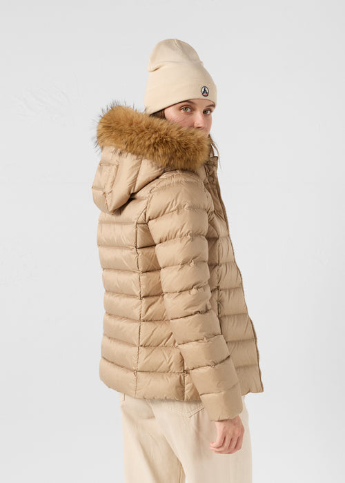 Grand Froid Beige Luxe Hooded Donsjas - JOTT - 4
