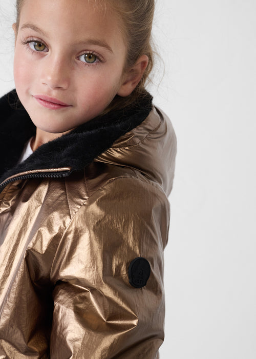 Omkeerbare kinderkleding van imitatiebont Donsjas Zwart Brana - JOTT - 5