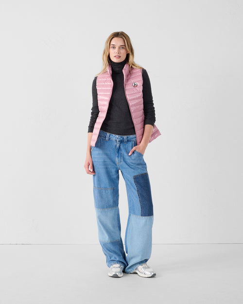 Lichtgewicht Mouwloze Donsjas Antiek Roze Seda shiny - JOTT - 3