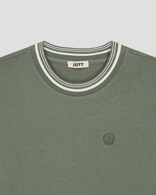 T-shirt met ronde hals voor dames en heren Saliegroen Ley - JOTT - 2