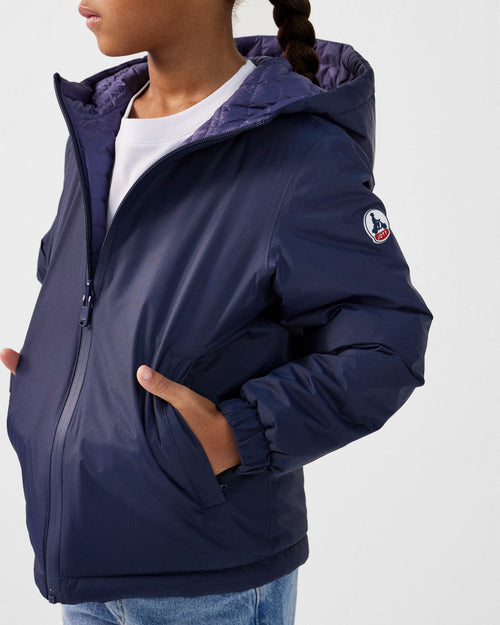 Omkeerbare Donsjas met capuchon Ultralight Marine/Mystiek blauw Kyoto 2.0 - JOTT - 5