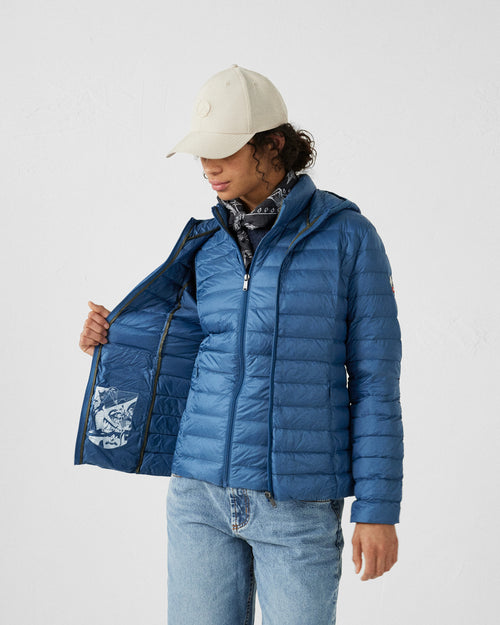 Cloe Blue Jeans Lichtgewicht Hooded Donsjas - JOTT - 3