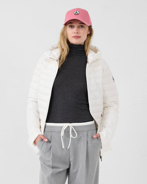 Witte Claudie halflange Donsjas - JOTT - 3
