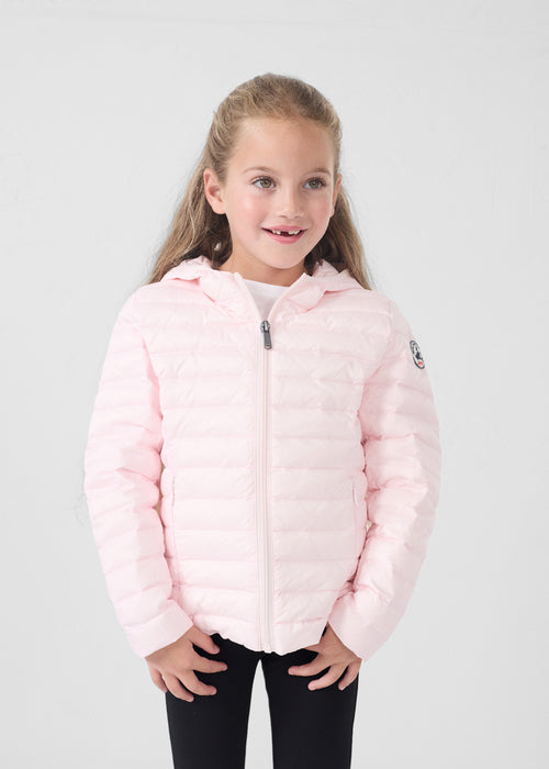 Lichtgewicht kindercapuchon Donsjas Petal Pink Carla - JOTT - 3
