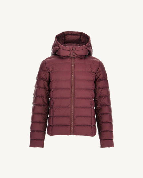 Kindercapuchon Donsjas Grand Froid Aubergine Opale 2.0 - JOTT - 2