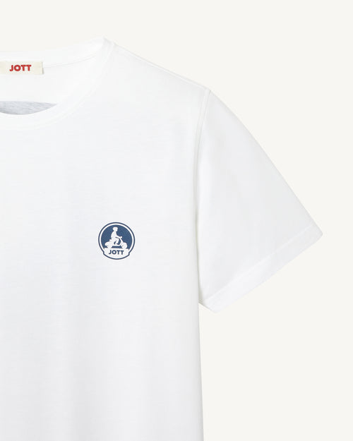 Gemengd biologisch katoenen T-shirt Wit Pietro - JOTT - 2