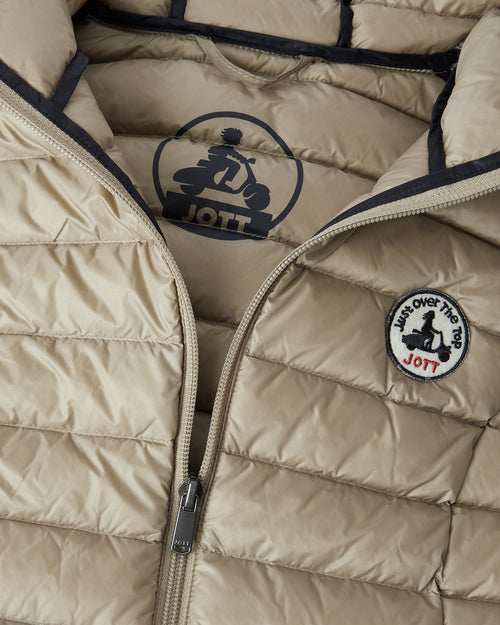 Lichtgewicht mouwloze Donsjas Mali Beige - JOTT - 4